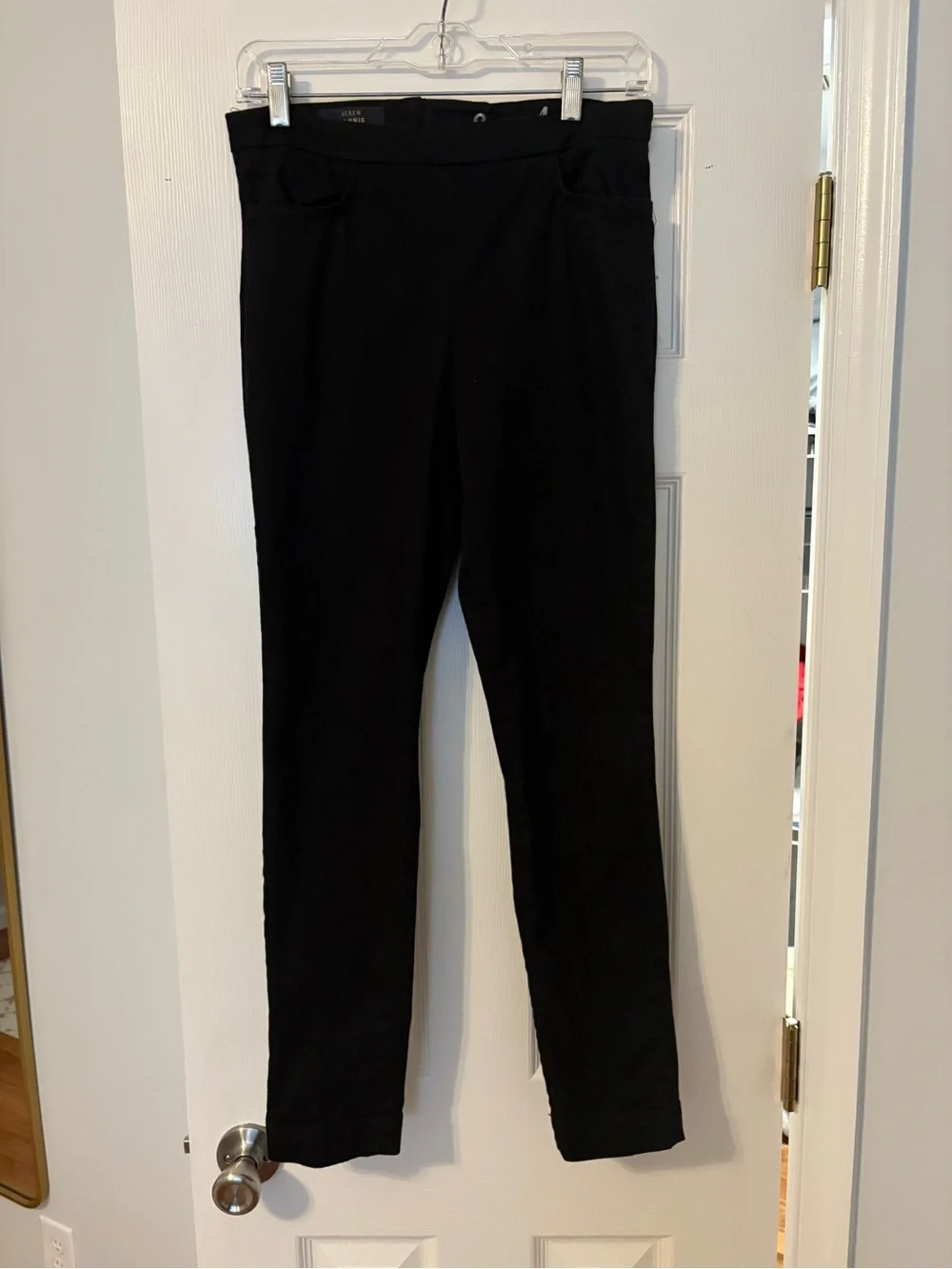 J. Crew Black Dannie Slim Pull-On Pants